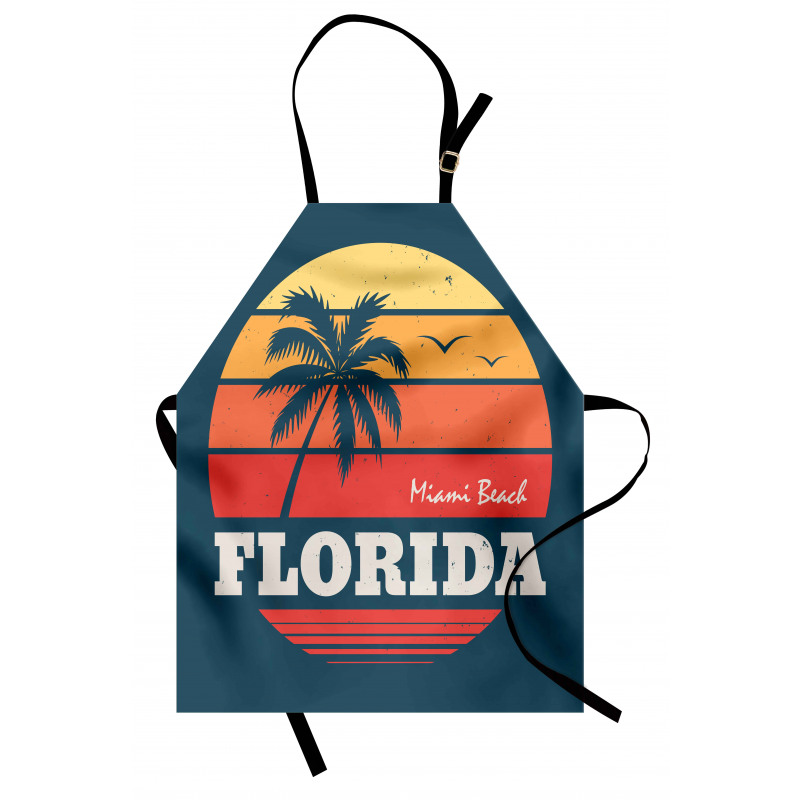 Abstract Miami Sunset Apron