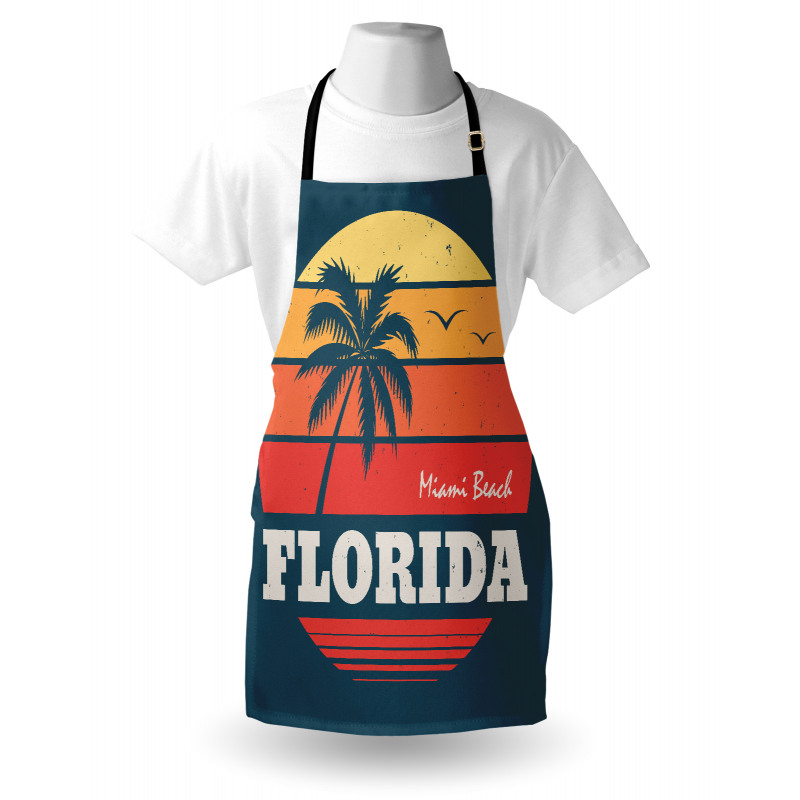 Abstract Miami Sunset Apron