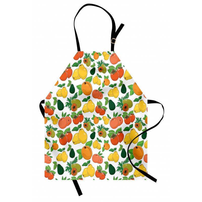 Fresh Fruits Colorful Apron