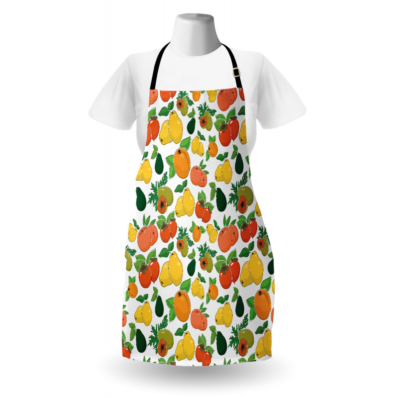 Fresh Fruits Colorful Apron