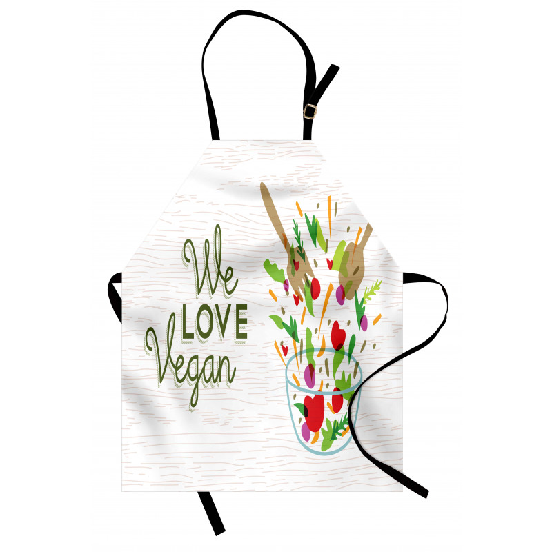 We Love Vegan Food Salad Apron