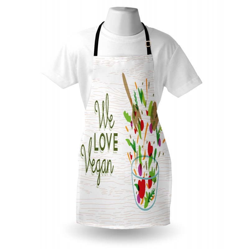 We Love Vegan Food Salad Apron