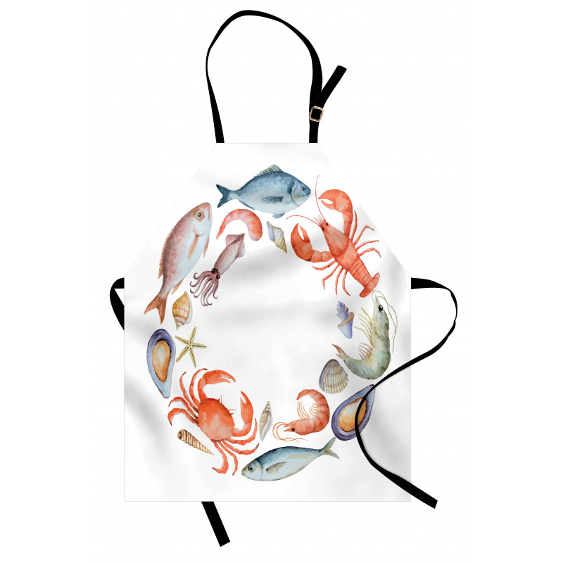 Aquarelle Tasty Seafood Apron