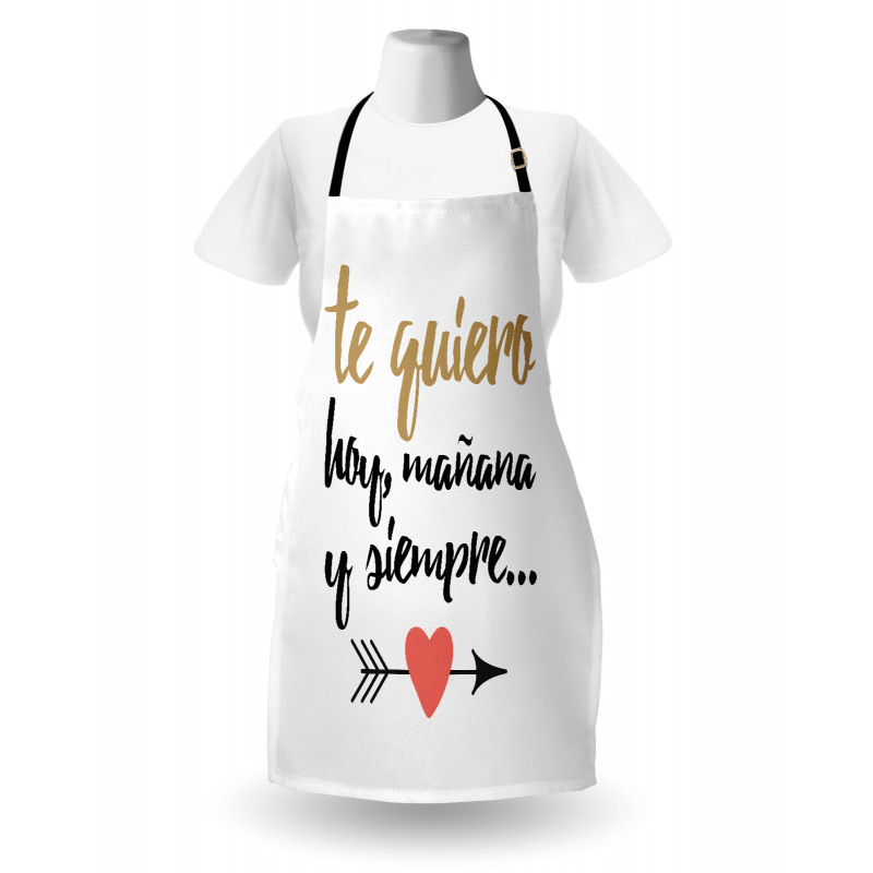 Te Quiero Love Words Apron