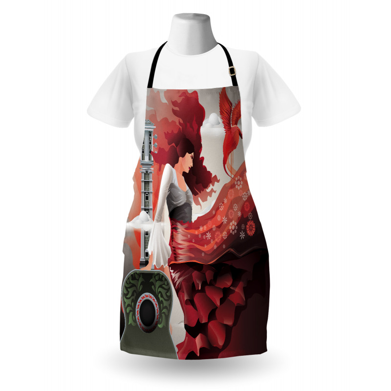 Flamenco Dancer Lady Apron