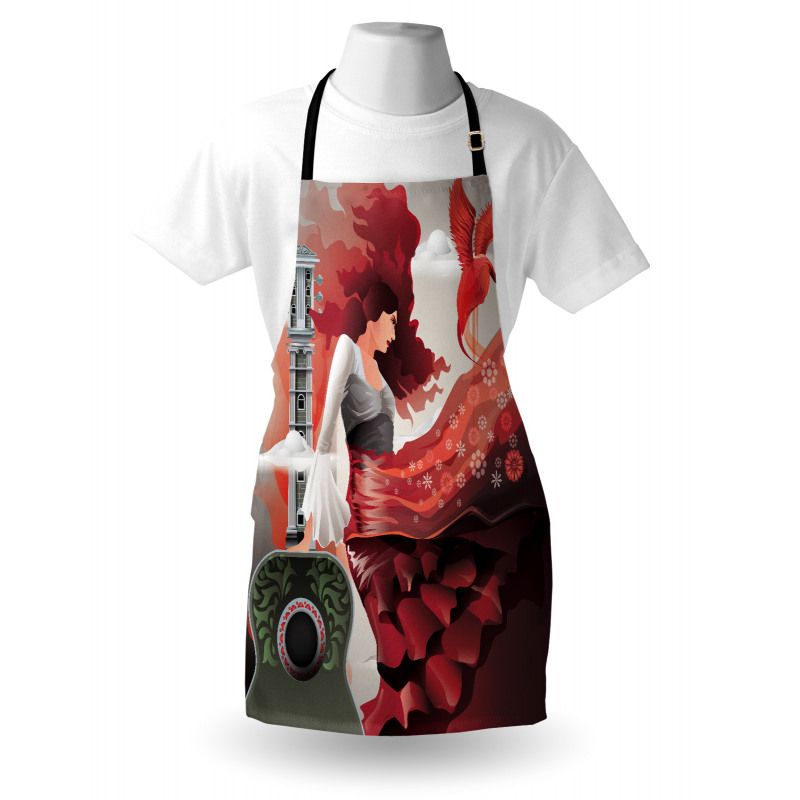 Flamenco Dancer Lady Apron