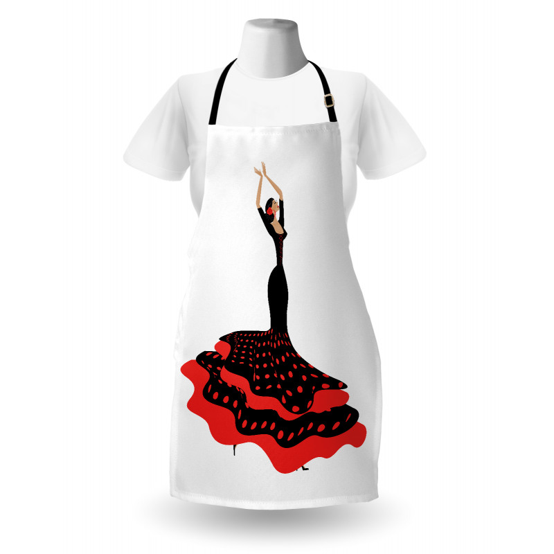 Flamenco Woman Folkloric Apron