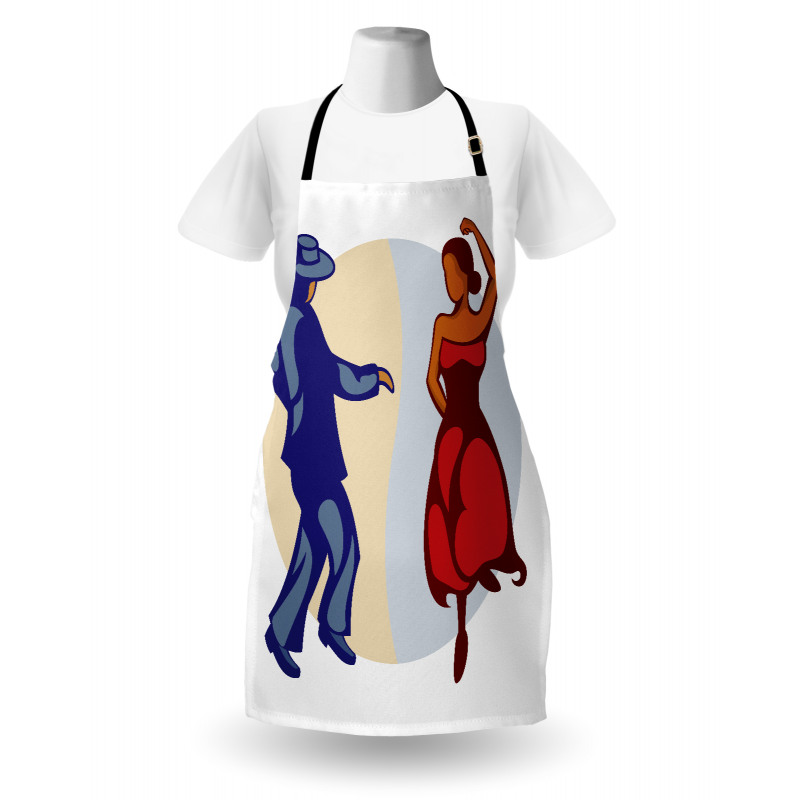 Funky Dancer Couple Apron