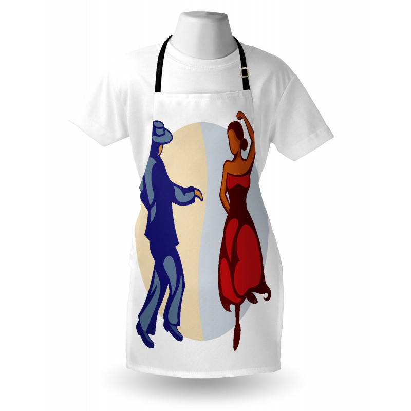 Funky Dancer Couple Apron