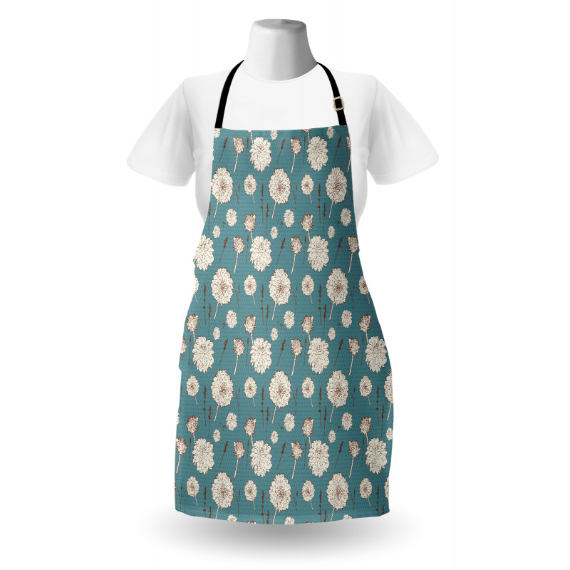 Vintage Botanical Dotted Apron