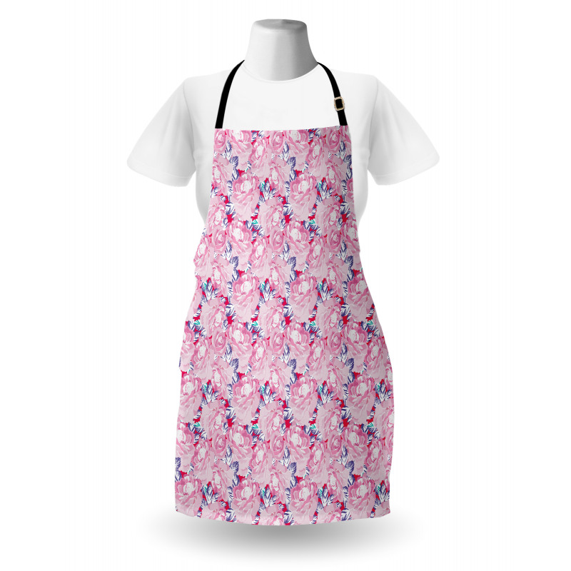 Romantic Rose Blossoms Apron