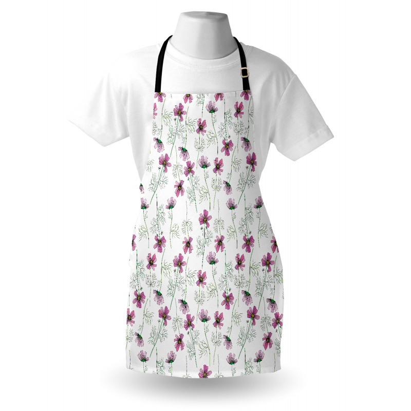Cosmos Flowers in Pink Apron