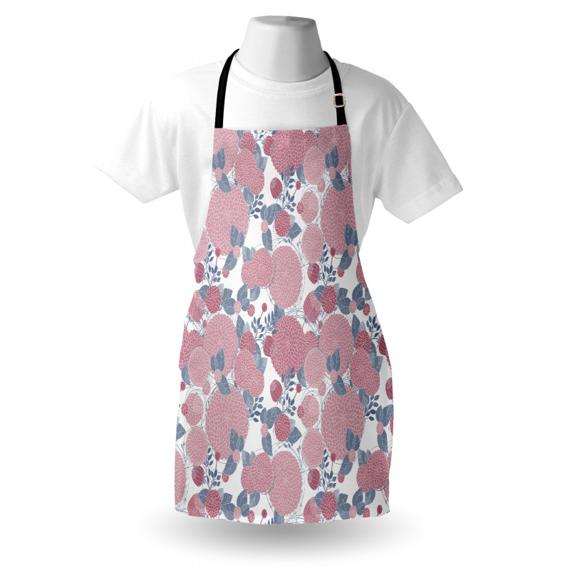 Modern Round Flowers Apron