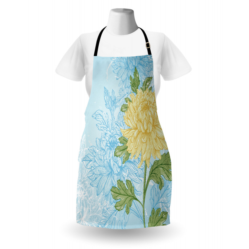 Romantic Chrysanthemum Apron