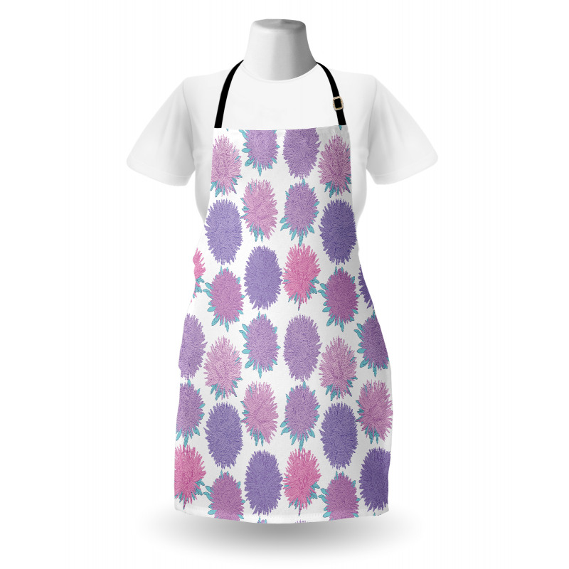 Detailed Flower Pattern Apron