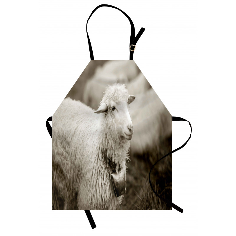 Fluffy Wooly Sheep Herd Apron