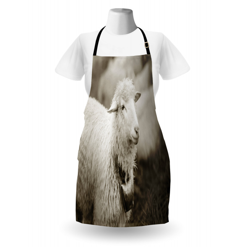 Fluffy Wooly Sheep Herd Apron