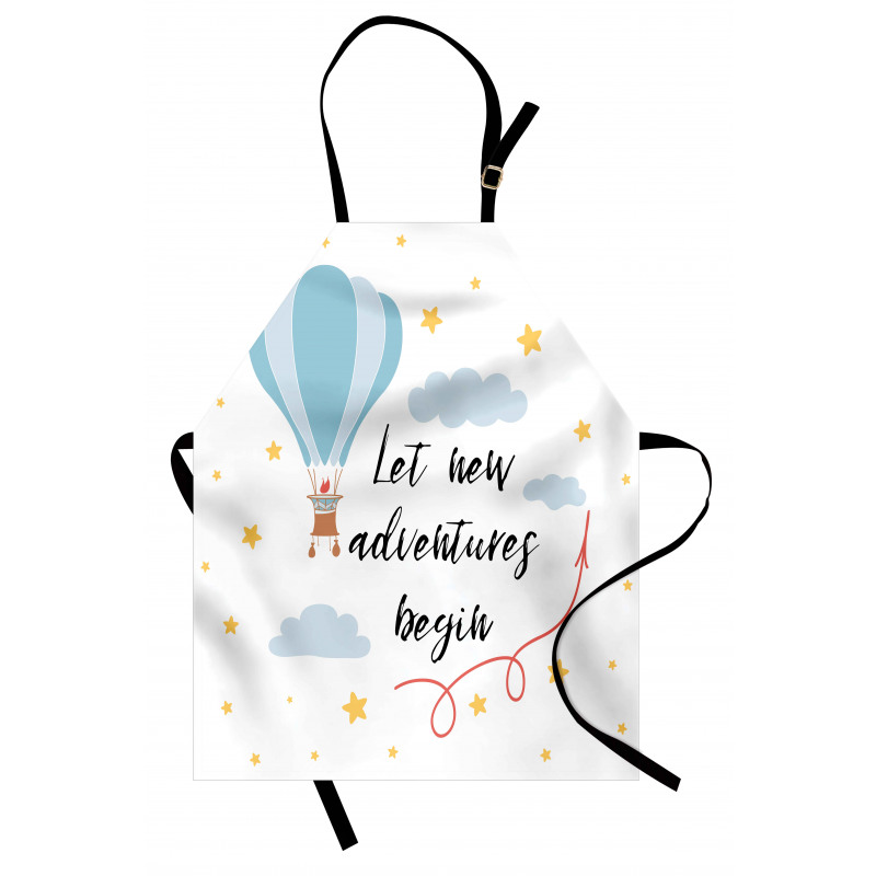 Air Balloon Sky Words Apron