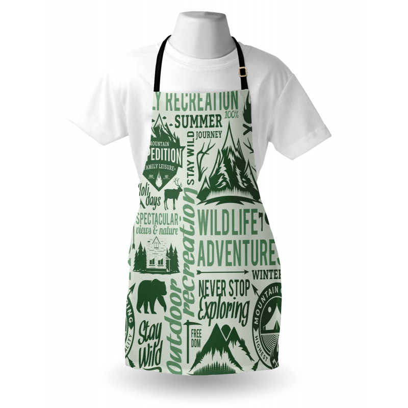 Outdoors Adventure Theme Apron