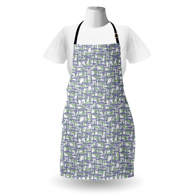 Spring Herbal Grid Apron