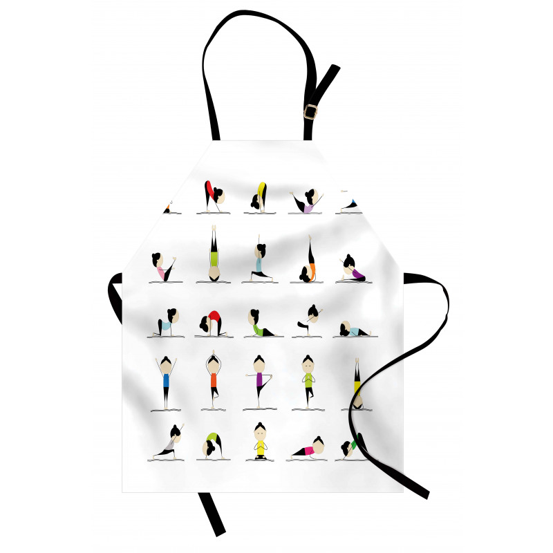 Woman Doing Yoga Apron