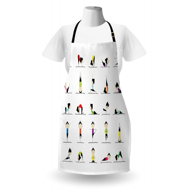 Woman Doing Yoga Apron