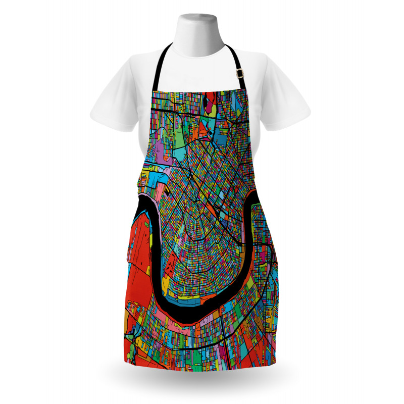 Colorful City Map Apron