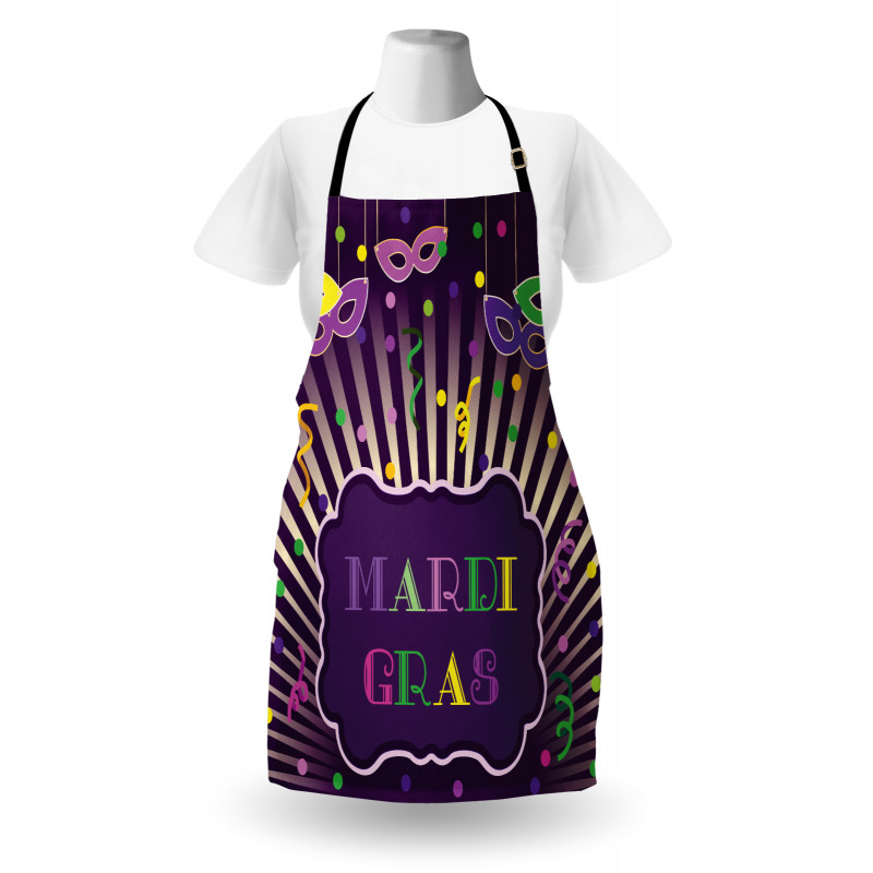 Mardi Gras Cartoon Apron