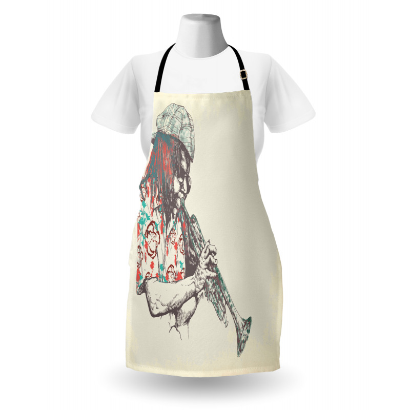 Hand Drawn Player Apron