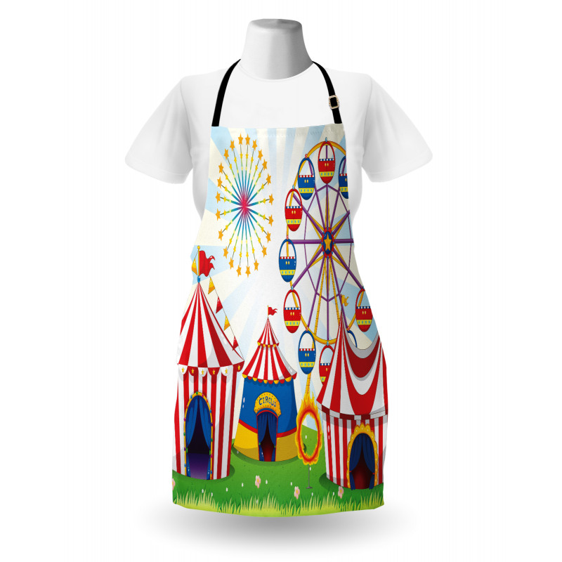 Striped Tents Apron