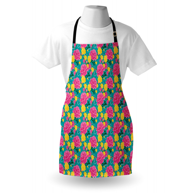 Romantic Bouquet Roses Apron