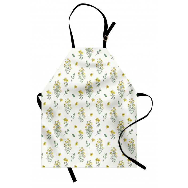 Medical Herbs Flowers Apron