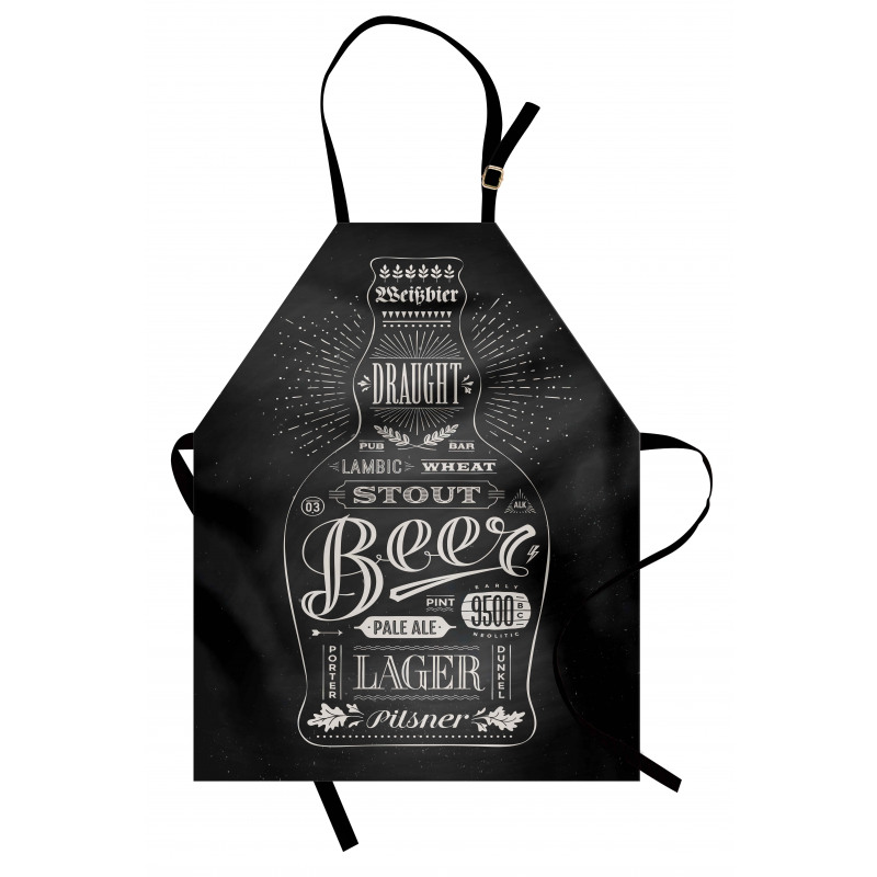 Beer Bottle Lettering Apron