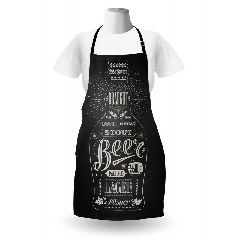 Beer Bottle Lettering Apron