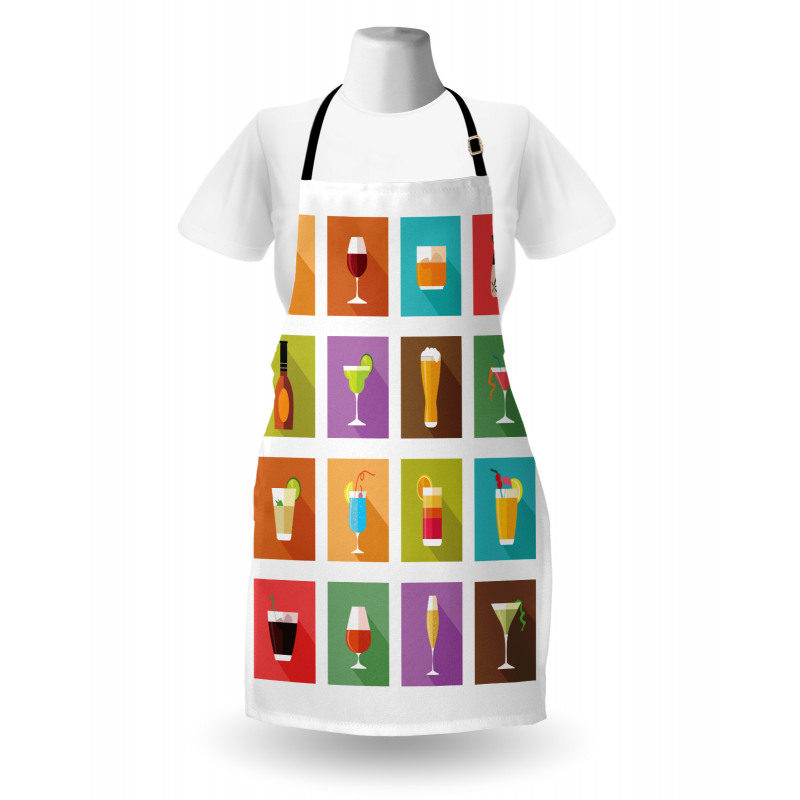 Graphic Square Tiles Apron