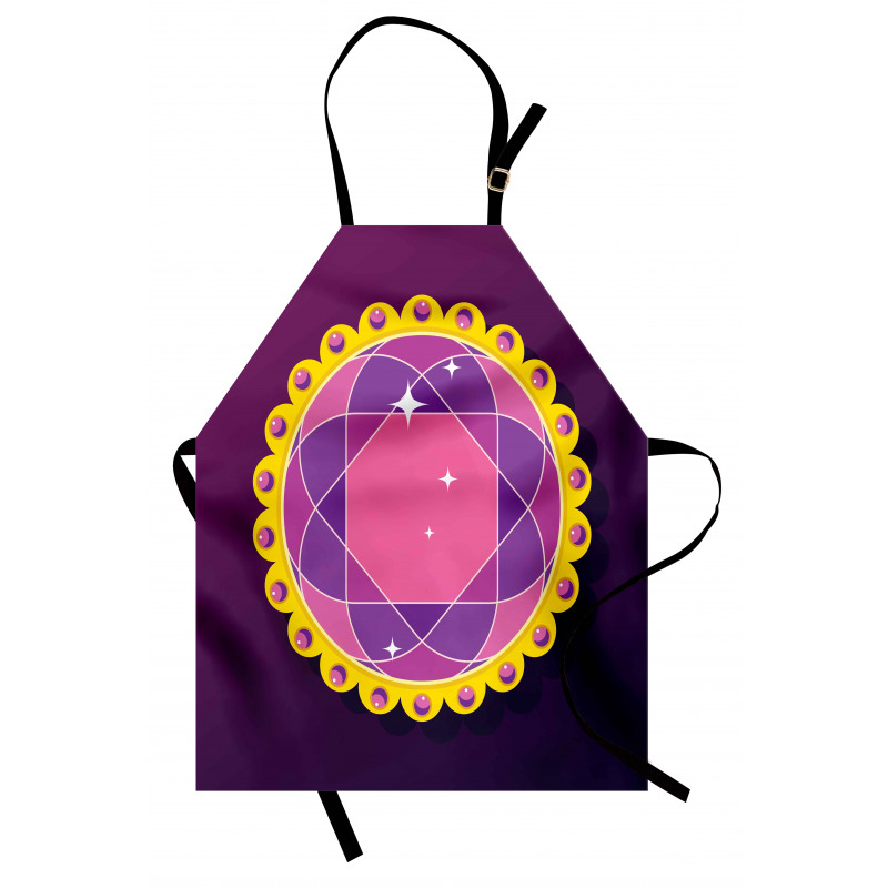 Abstract Round Gem Apron