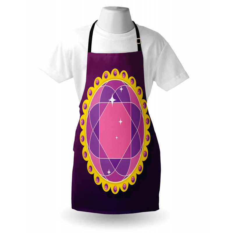 Abstract Round Gem Apron