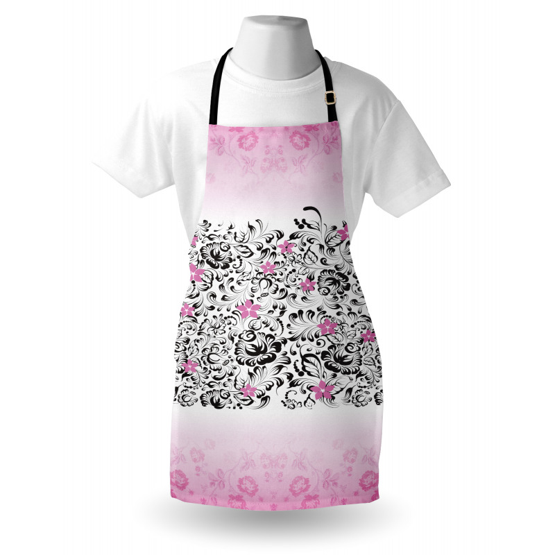 Swirling Flowes Apron