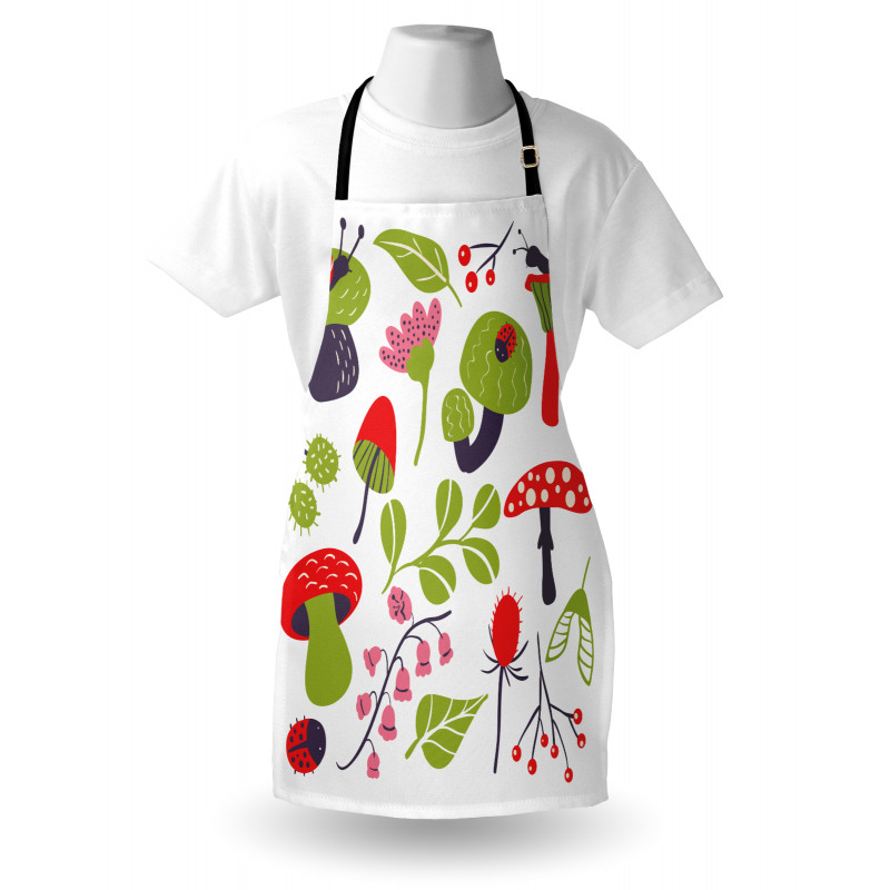 Forest Thistle Lilies Apron