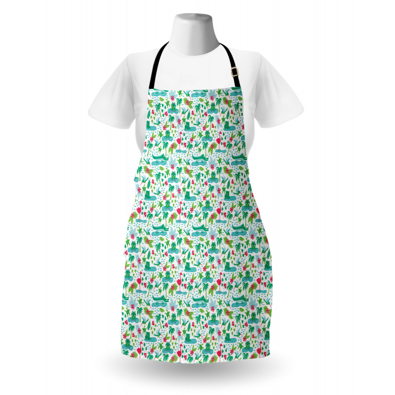 Tropical Animals Pattern Apron