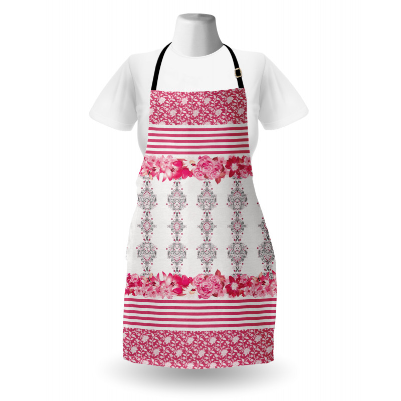 Damask and Ladybugs Apron