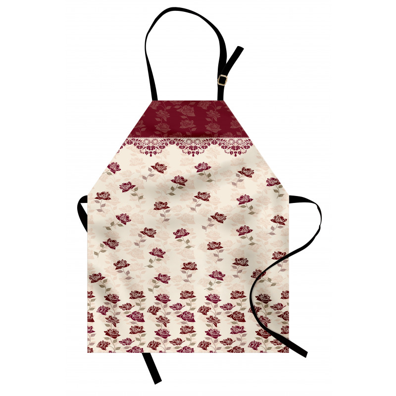 Vintage Art Romantic Roses Apron