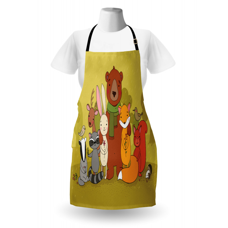 Wild Animals Friends Apron