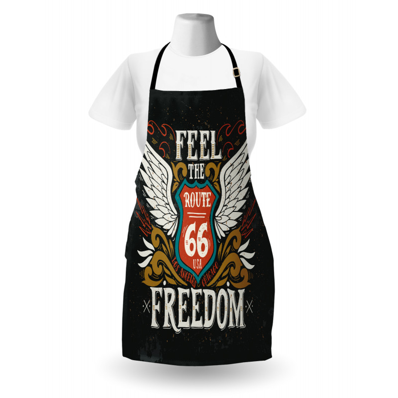 Biker Motto Words Apron