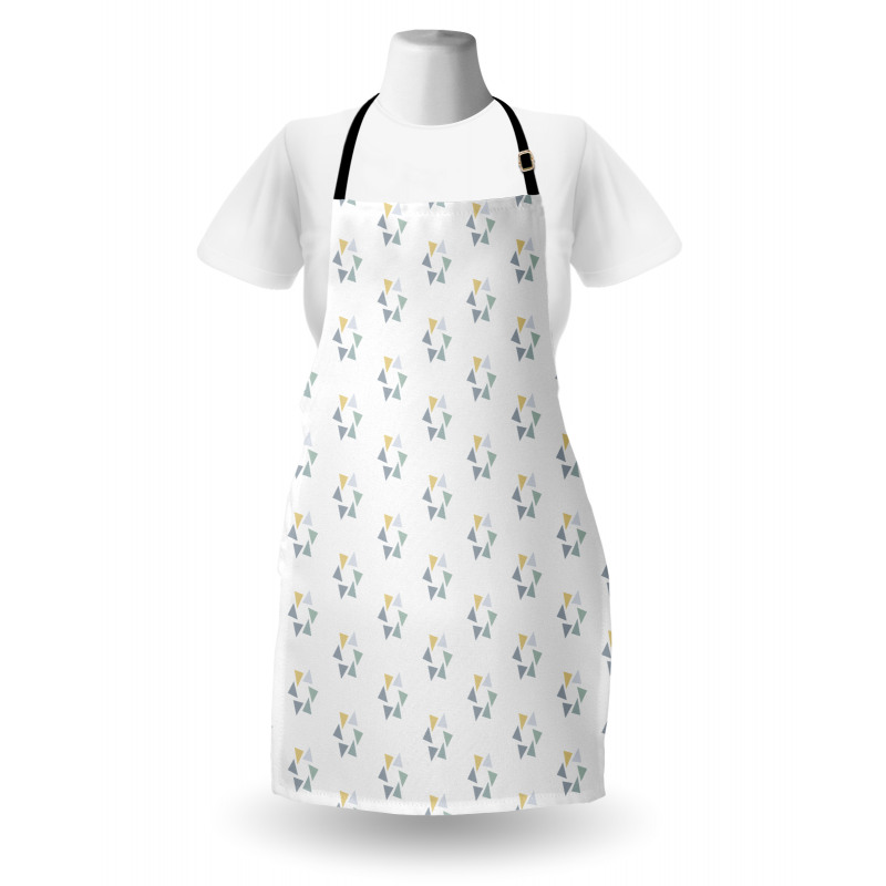 Pale Concentric Triangles Apron