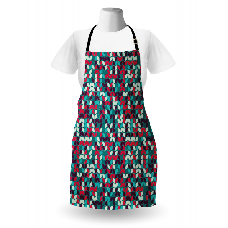 Oval Leaf-like Shapes Apron