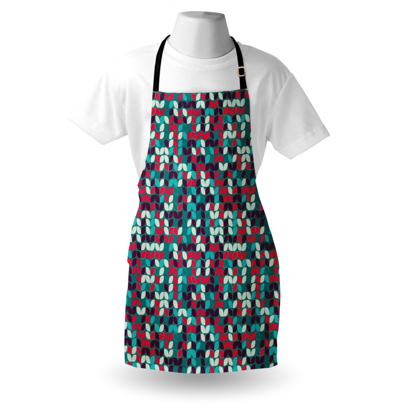 Oval Leaf-like Shapes Apron