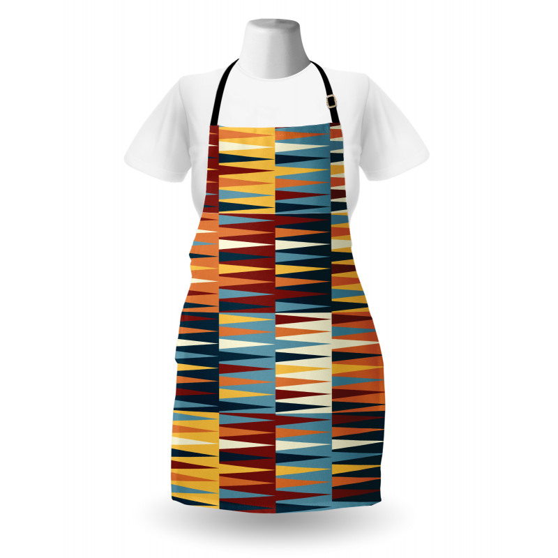 Long Colored Triangles Apron