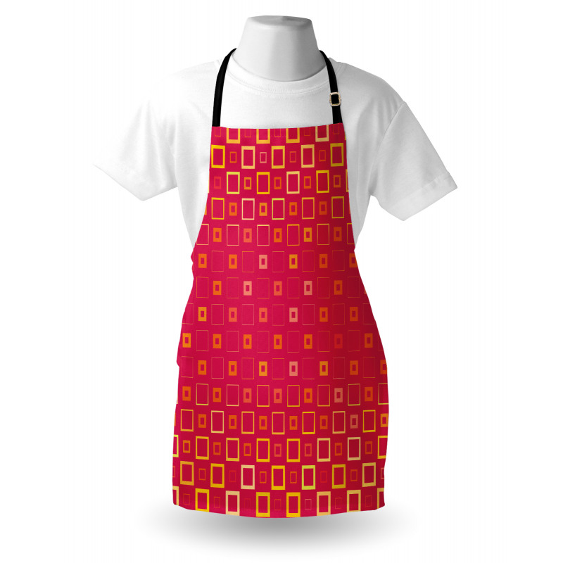 Thin Bold Squares Apron