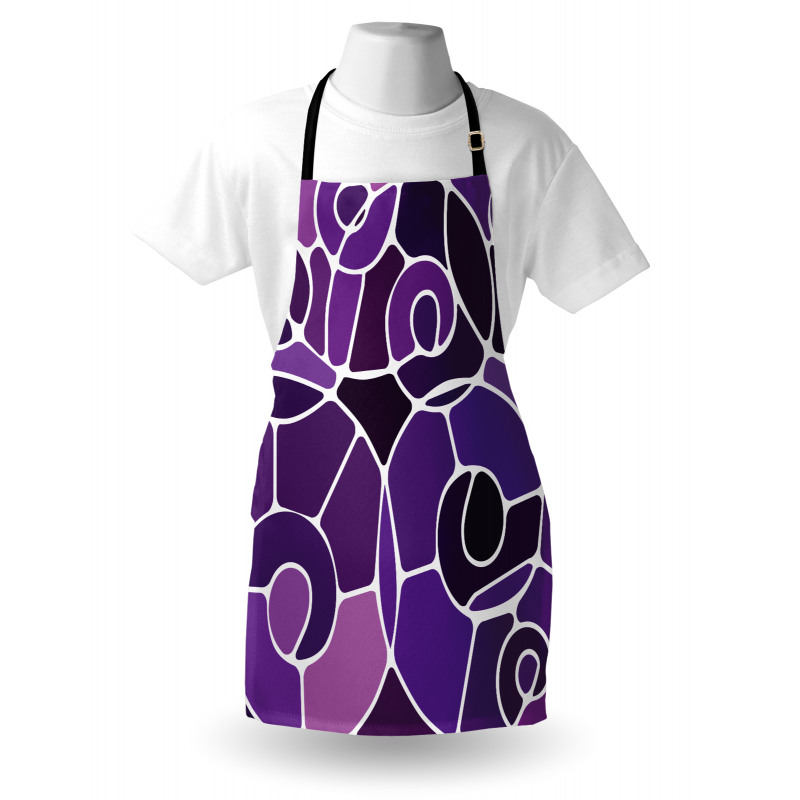 Purple Shaded Spirals Apron